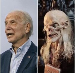 Joe Biden % Cryptkeeper Meme Template