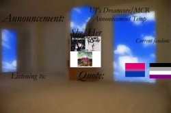 UJ's Dreamcore/MCR announcement temp Meme Template