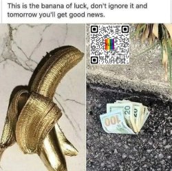 Banana Luck (Upvotes For Good News) Meme Template