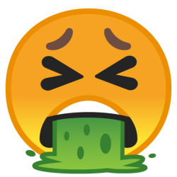 Face with Open Mouth Vomiting Meme Template