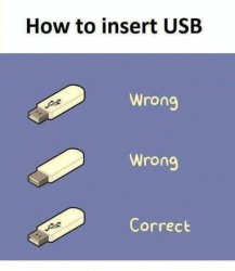 how to insert usb Meme Template