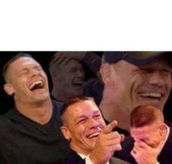 Jonh Cena laugh Meme Template