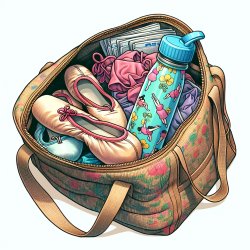 bag filled with ballet shoes, water bottle etc Meme Template