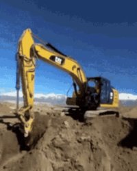 excavator diggng Meme Template
