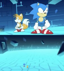 Sonic and tails searching Meme Template