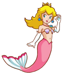 mermaid peach Meme Template