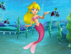 mermaid princess peach Meme Template