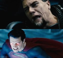 Reasonable Zodd vs Raging Superman Meme Template