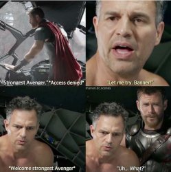 Strongest Avenger uhh what? Meme Template