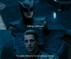 Killing millions for billions watchmen Meme Template