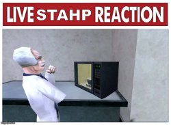 live stahp reaction 7 Meme Template