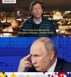 Tucker Carlson’s Putin Interview Meme Template