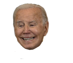 creepy biden head Meme Template