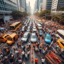 Traffic jam Meme Template