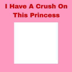 i have a crush on this princess Meme Template