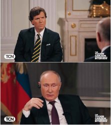 Tucker Interviews Putin Meme Template