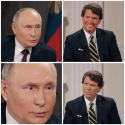 Putin Tucker Interview Meme Template