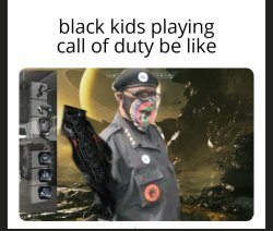 black kids playing call of duty be like Meme Template