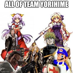 All of Team Yorihime Meme Template