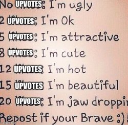 repost if brave upvote thing Meme Template