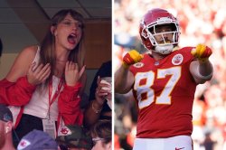 swift kelce two panel Meme Template