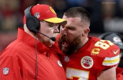 Kelce Yells Coach Reid Meme Template