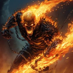 Epic burning skeleton Meme Template