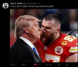 Trump and Kelce Meme Template