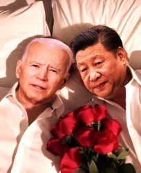 Biden and Xi Jinping celebrate Valentine's day 1 Meme Template