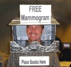 Free Mammograms Halloween costume Boobs Funny Humor Meme Template