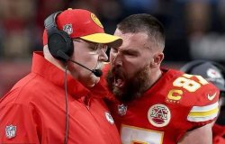 Travis kelce yelling Meme Template