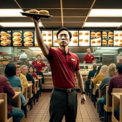 Pleb Quits McDonalds Job Meme Template
