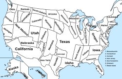 Map of The United States Meme Template
