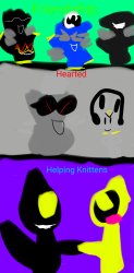 Friendship, Hearted and Helping Knittens Meme Template