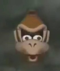 donkey kong shocked Meme Template