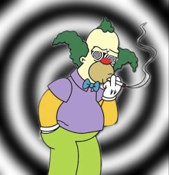 Krusty the Clown Hypnotized Meme Template