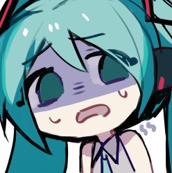 miku disgusted Meme Template