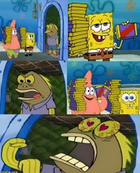 SpongeBob Chocolate (love eyes) Meme Template