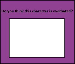 do you think this character is overhated? Meme Template