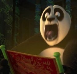 Po going AHHHHHHHHHH it's nothing Meme Template