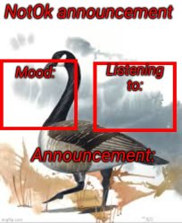 Announcement of NotOk Meme Template