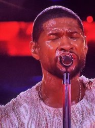 Usher Sweating Meme Template
