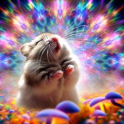 little hamster feeling blessed Meme Template