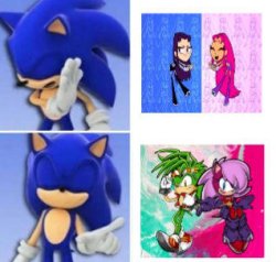 Sonic Hates Teen Titans GO! Siblings but Likes His Siblings Meme Template