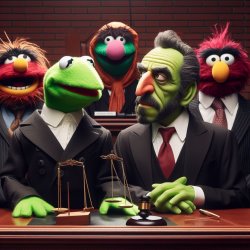 Muppets in court Meme Template