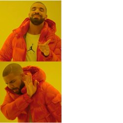 Drake backwards Meme Template