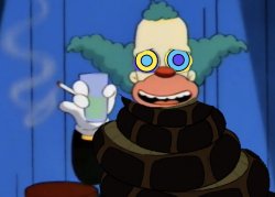 Kaa and Midnight Show Krusty the Clown Twice Meme Template