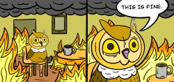 This is fine (AOWL) Meme Template