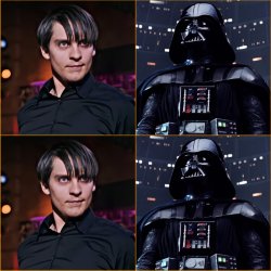 Evil Peter Paker vs Darth Vader Meme Template