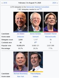 2020 Democratic Primary candidates JPP Meme Template